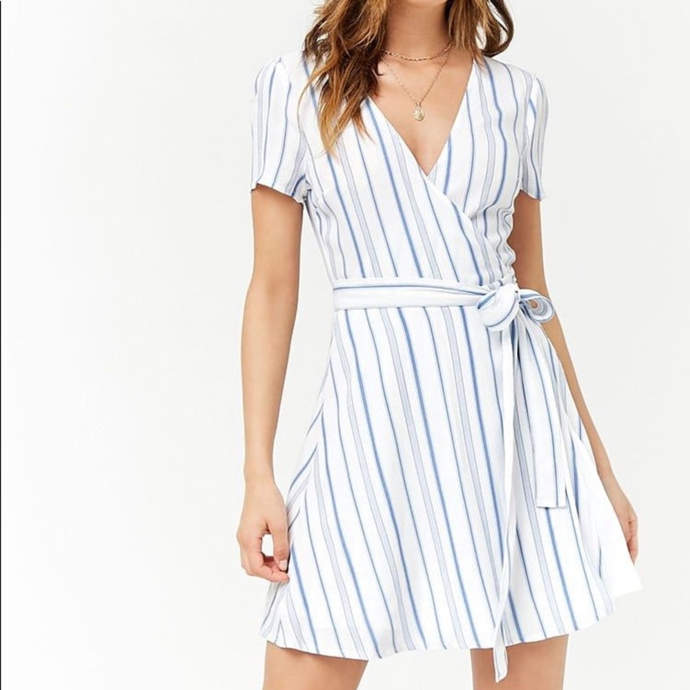 Striped Wrap Dress